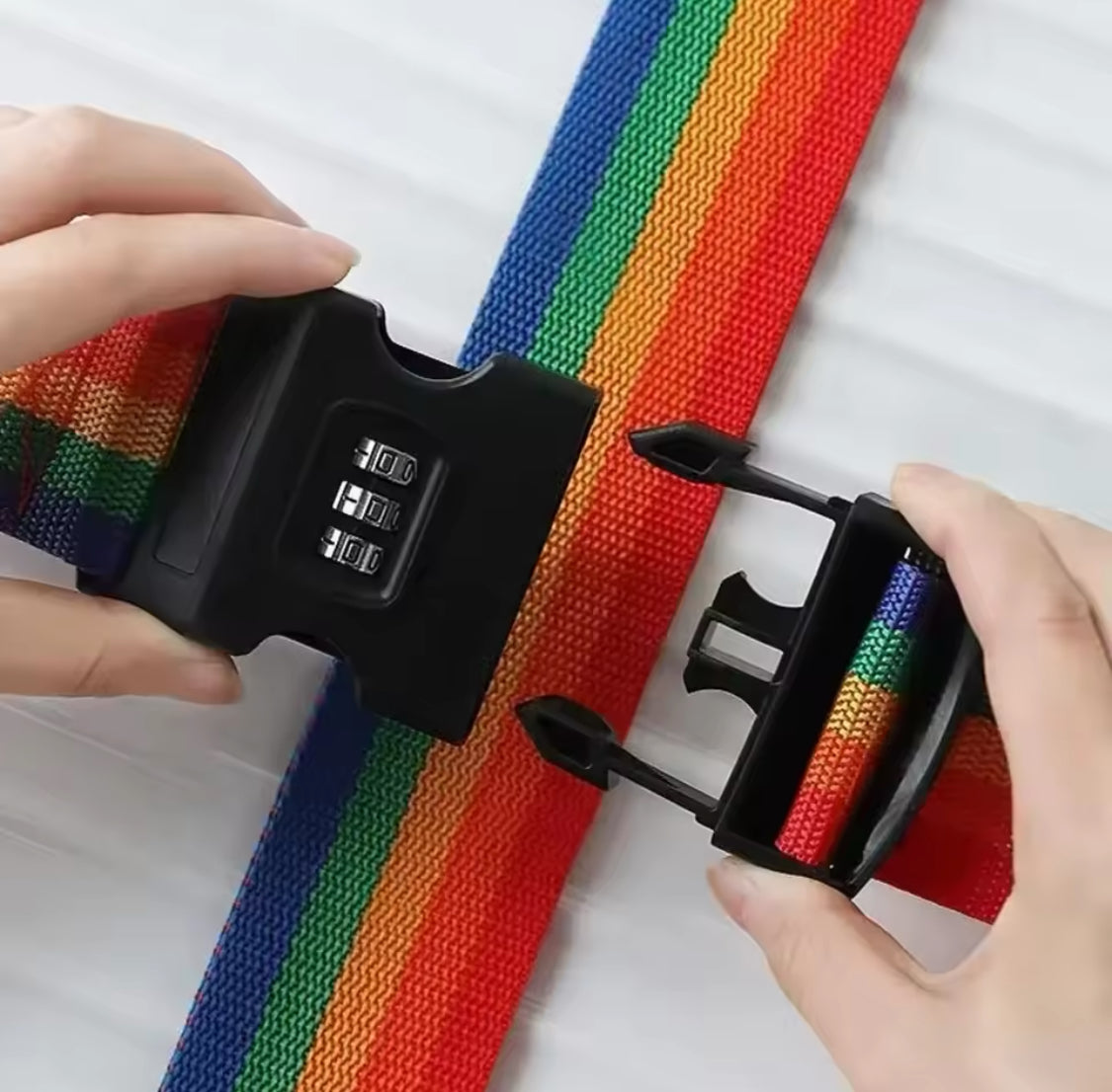 Adjustable Luggage Strap With Password Lock, Portable Travel Luggage Strap, Luggage Bundling Suitcase Accessories Adjustable Luggage Strap With Password Lock, Portable Travel Luggage Strap, Luggage Bundling Suitcase Accessories